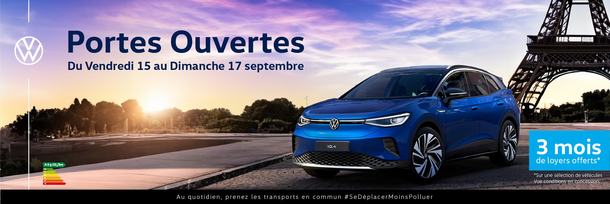 Volkswagen Paris 15 - Journées Portes Ouvertes du 15 au 17 septembre 